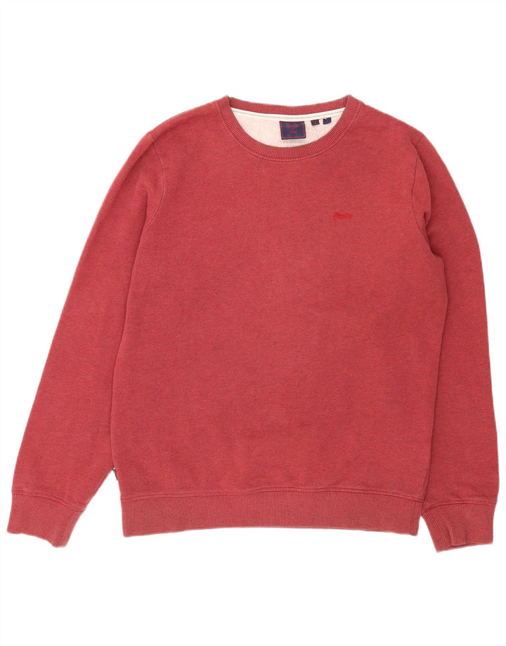Felpa da uomo Superdry Maglione grande rosso