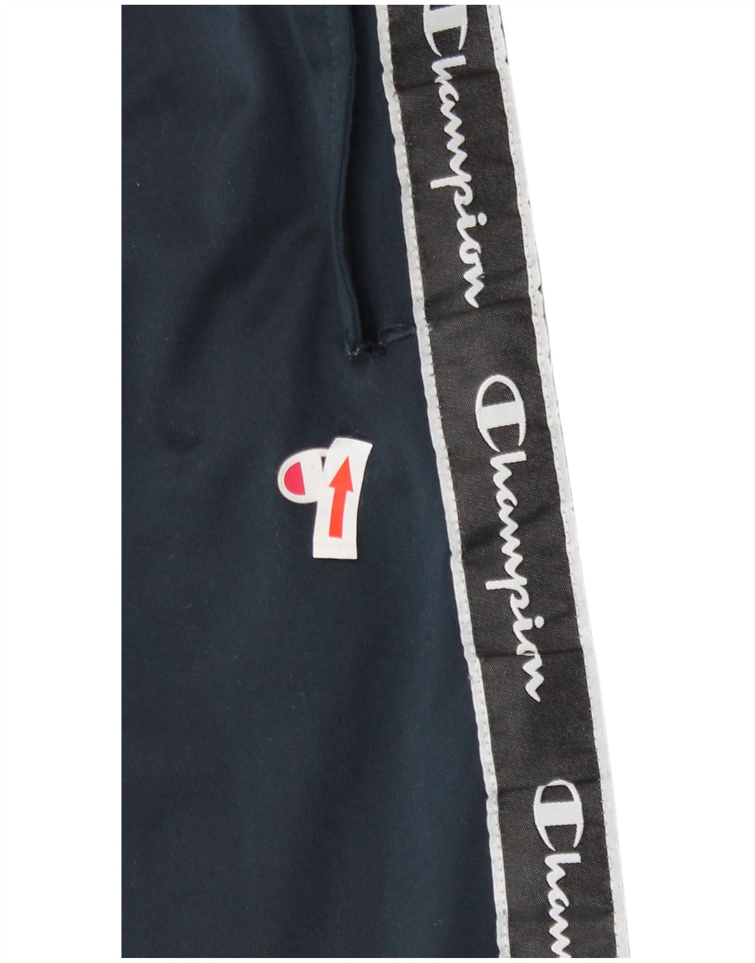 Pantaloni da tuta con grafica da uomo Champion, pantaloni da jogging, grandi, in poliestere blu navy