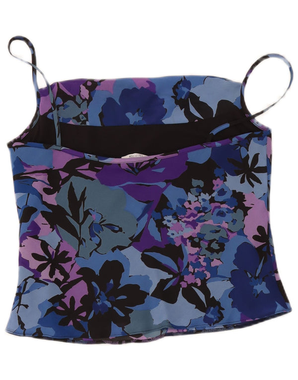 St. Bernard Womens Crop Cami Top UK 12 Medium Multicoloured Floral