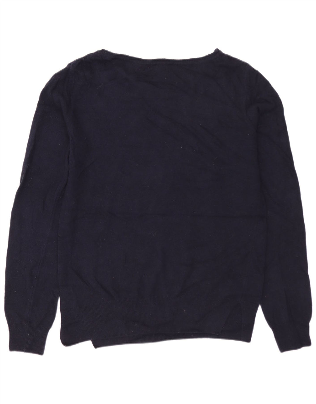 BARBOUR Maglione da donna con scollo a barca con grafica UK 10 Small Lana blu navy