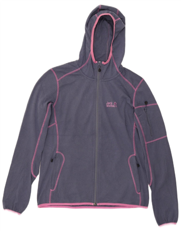 Giacca da ginnastica con cappuccio da donna Jack Wolfskin UK 12/14 Blu medio