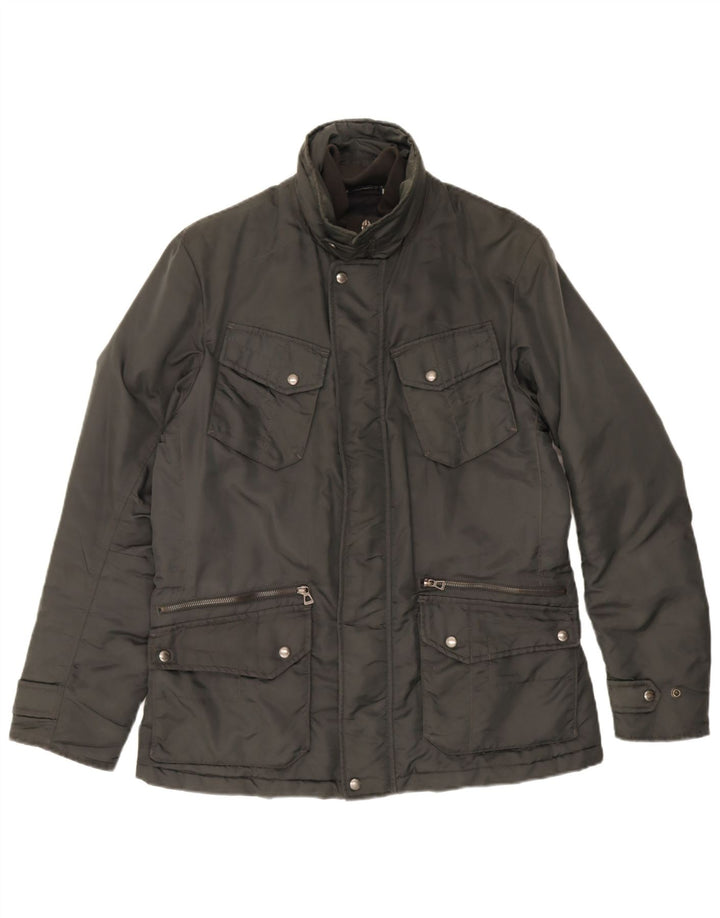 Geox Uomo Respira Utility Giacca UK 40 Large Grigio Poliammide