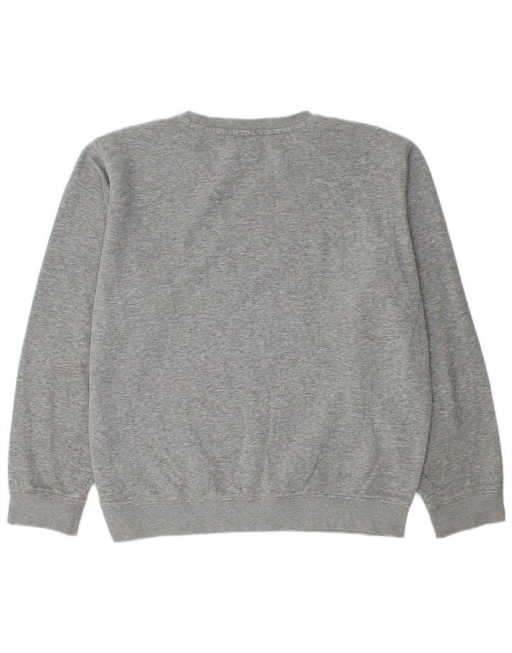 Felpa da uomo CHAMPION Maglione in cotone grigio medio