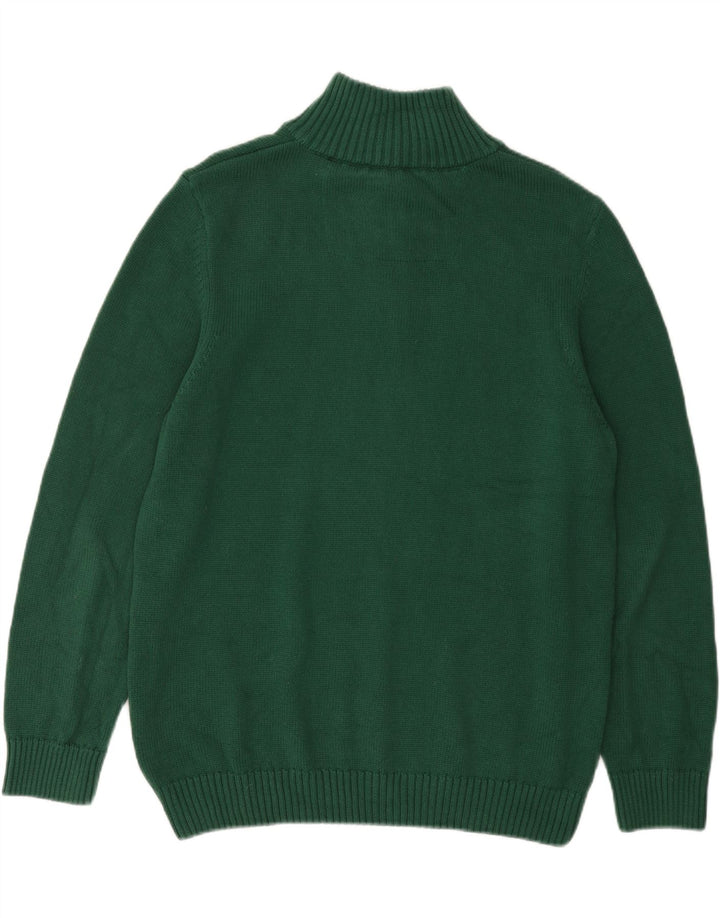 Maglione da uomo con zip e collo SUPERDRY 2XL in cotone verde