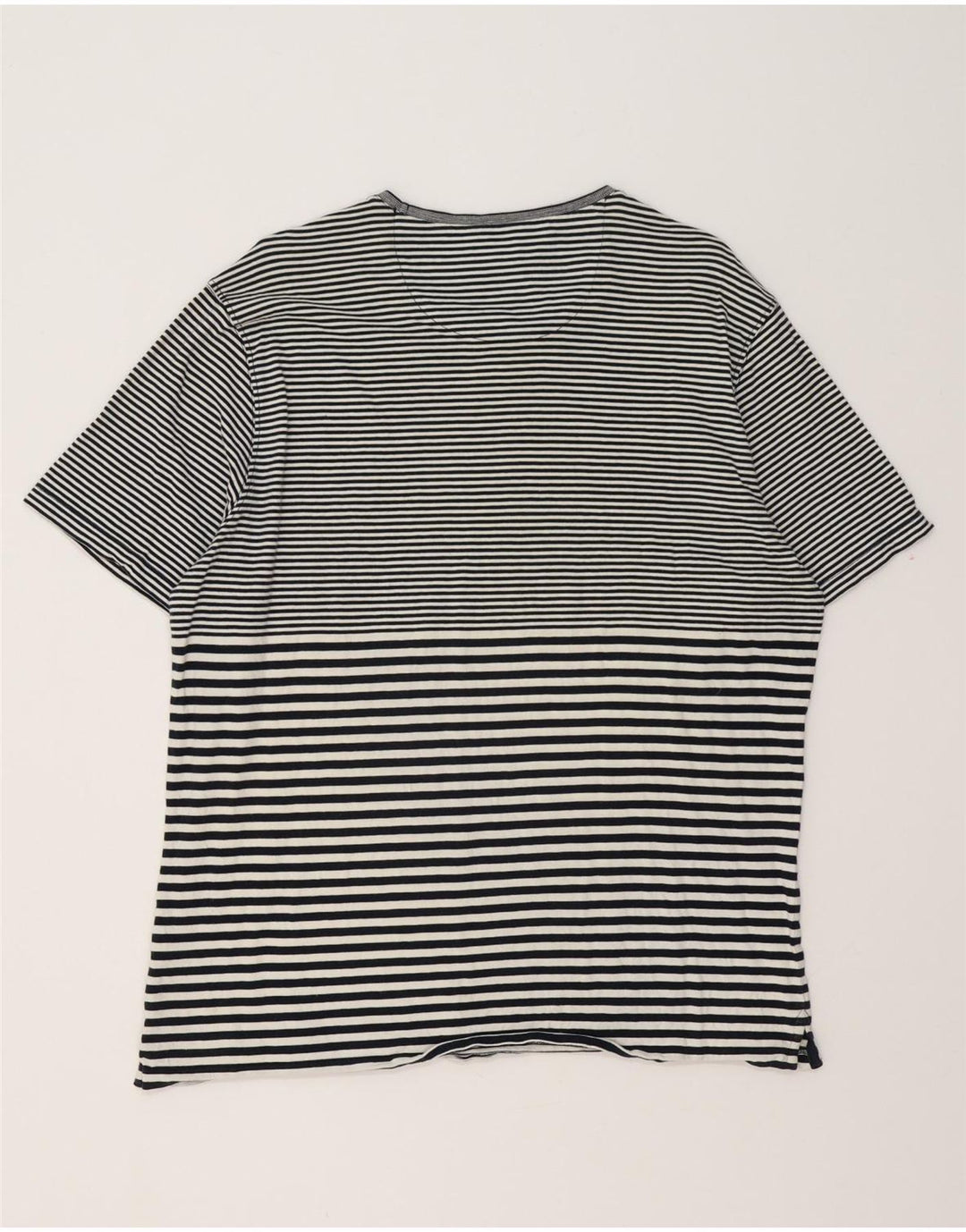 MASSIMO DUTTI T-shirt casual da donna, taglia UK 20 2XL, cotone a righe nere