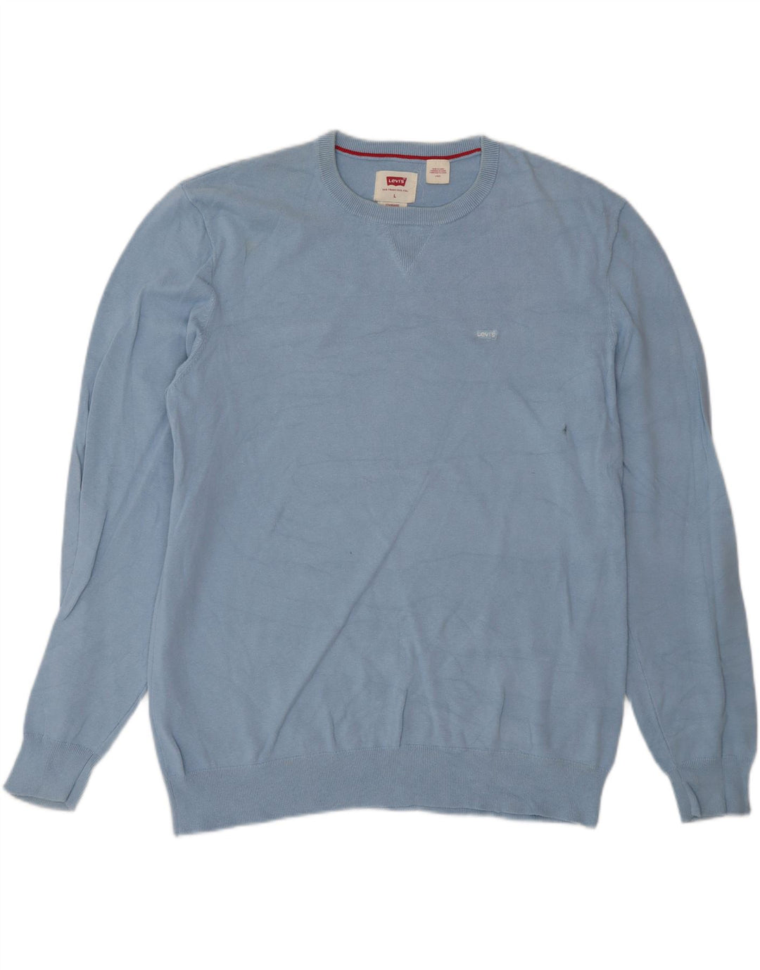 Levi's Uomo Maglione Girocollo Maglione Grande Cotone Blu