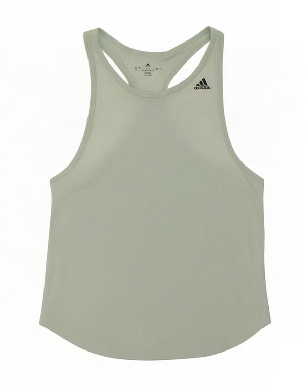 Canotta Adidas Climalite da donna UK 8/10 piccola verde geometrica