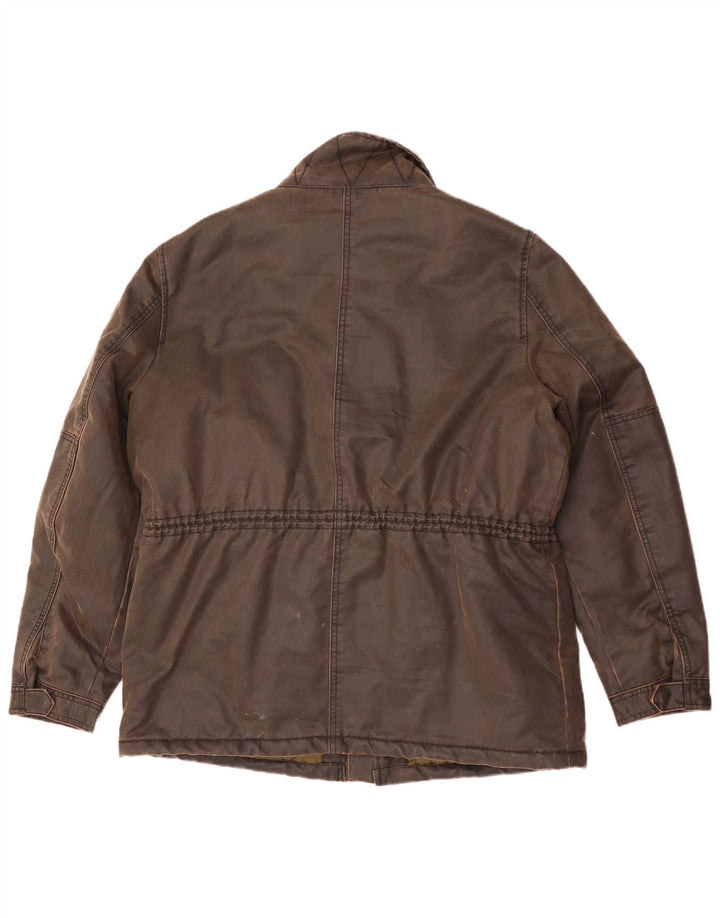 Giacca da uomo in cotone cerato Marks & Spencer UK 42 XL Marrone