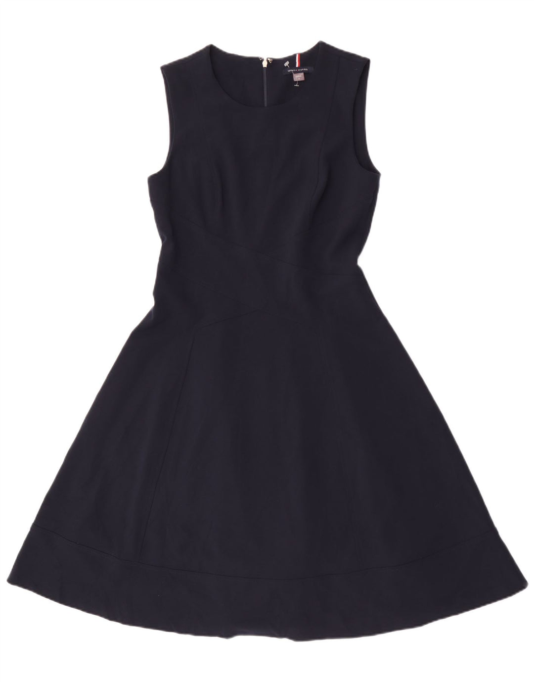Abito a trapezio senza maniche da donna Tommy Hilfiger US 8 blu navy medio