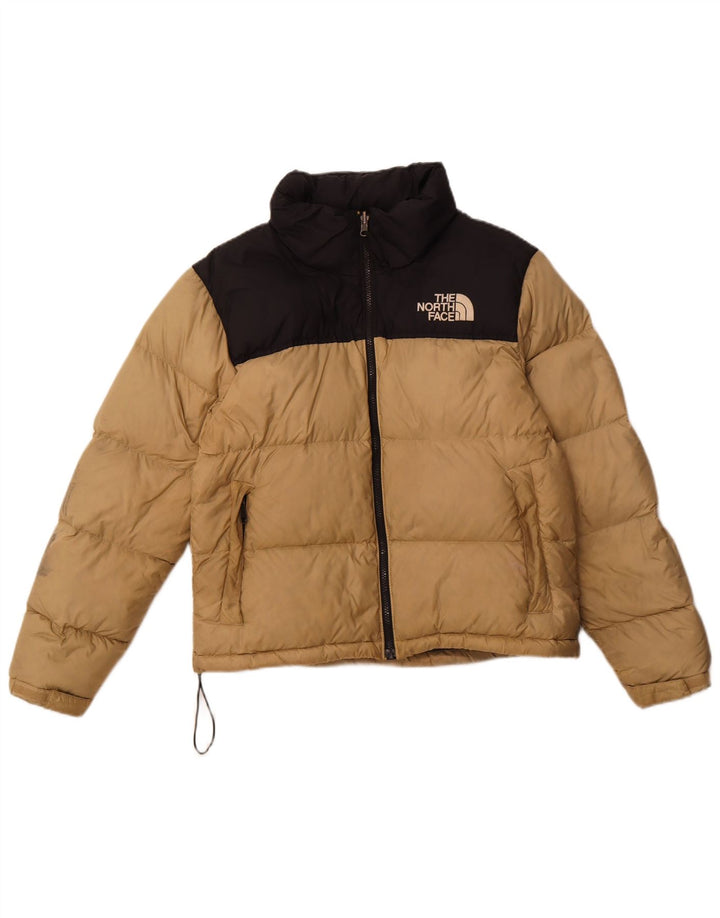 THE NORTH FACE Giacca imbottita da donna UK 14 Nylon color block beige medio