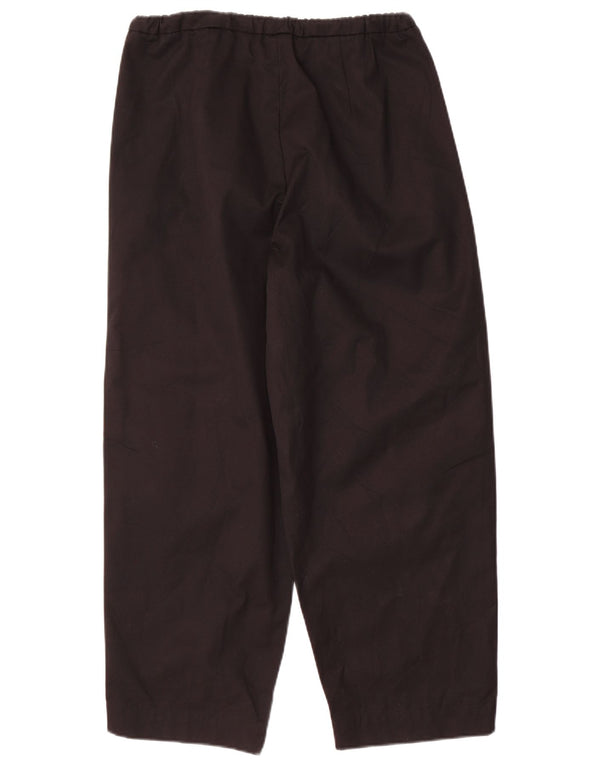 Pantaloni cropped larghi da donna Massimo Dutti EU 38 Small W28 L26 Nero