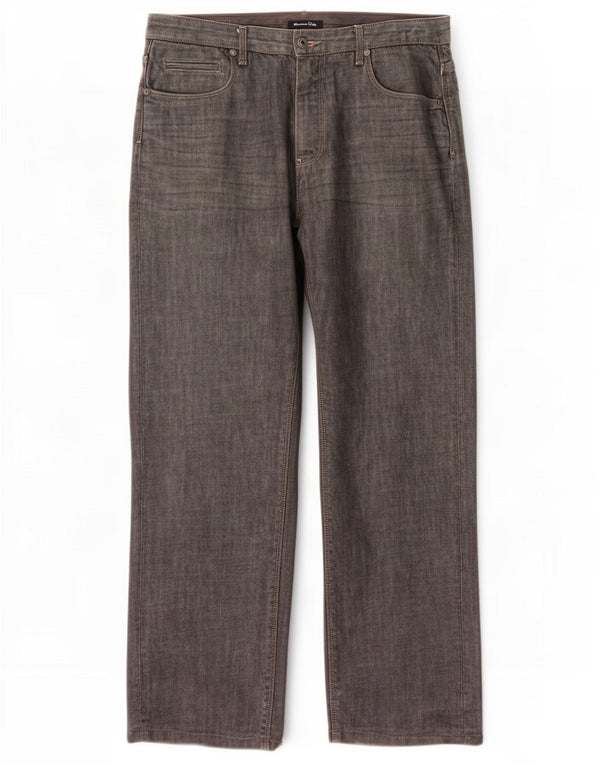 Jeans dritti da uomo Massimo Dutti EU 44 Large W34 L29 Cotone grigio