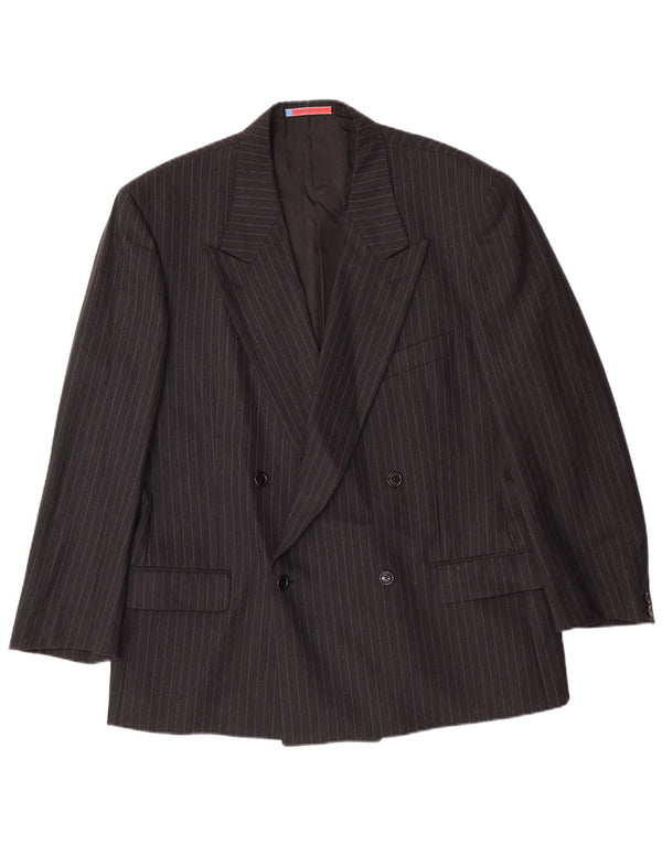 Giacca blazer da uomo UNGARO IT 54 2XL Gessata nera classica