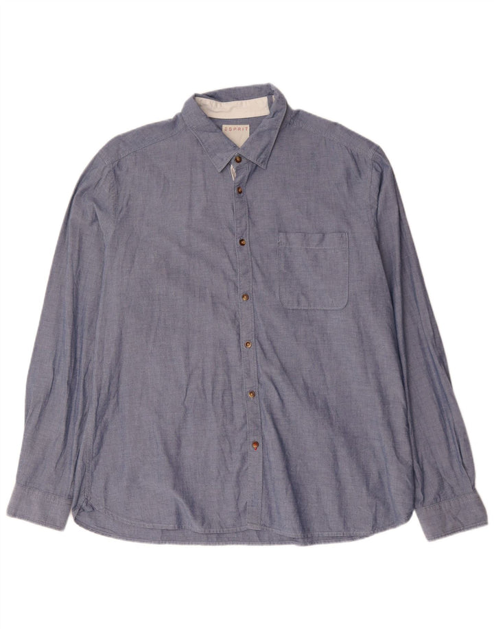 Camicia da uomo Esprit 2XL cotone blu
