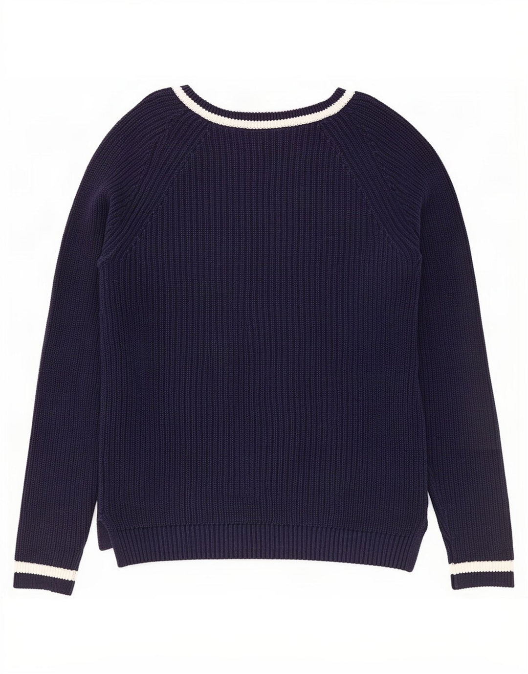 Maglione maglione con scollo a V da donna Gap UK 10 piccolo blu navy