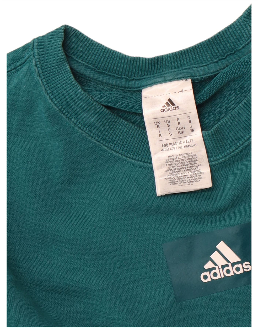 Felpa da uomo ADIDAS Maglione piccolo verde cotone