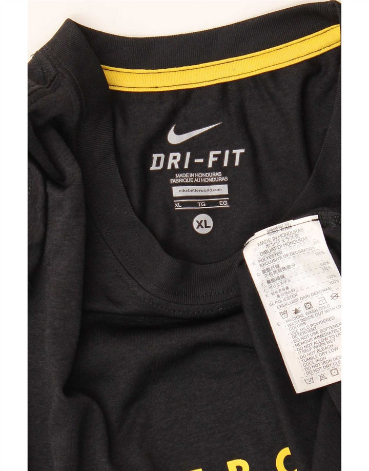 T-shirt grafica da uomo Nike Dri Fit Top XL poliestere nero