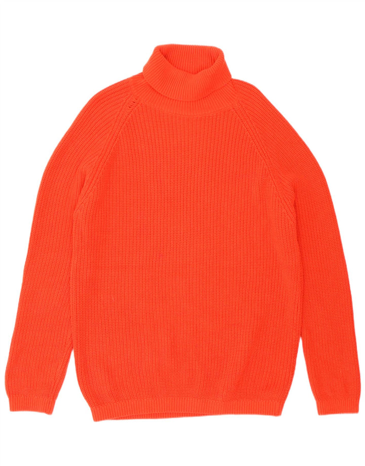 Maglione maglione a collo alto da uomo Zara XL in cotone rosso
