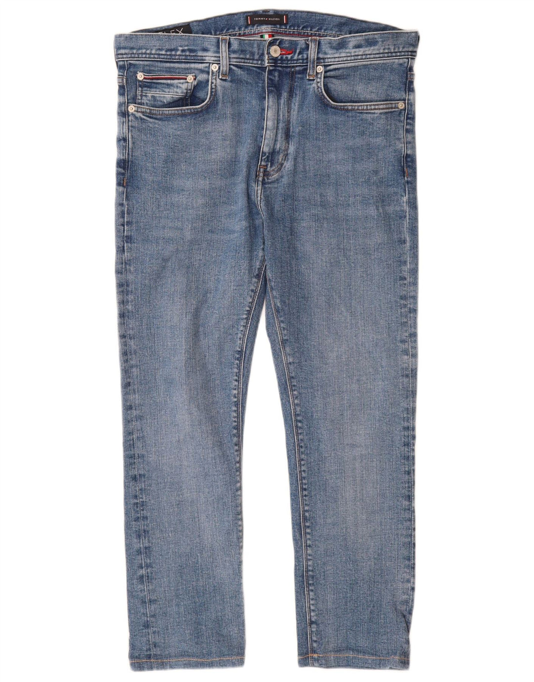 Tommy Hilfiger Uomo Bleecker Slim Jeans W32 L27 Blu Cotone