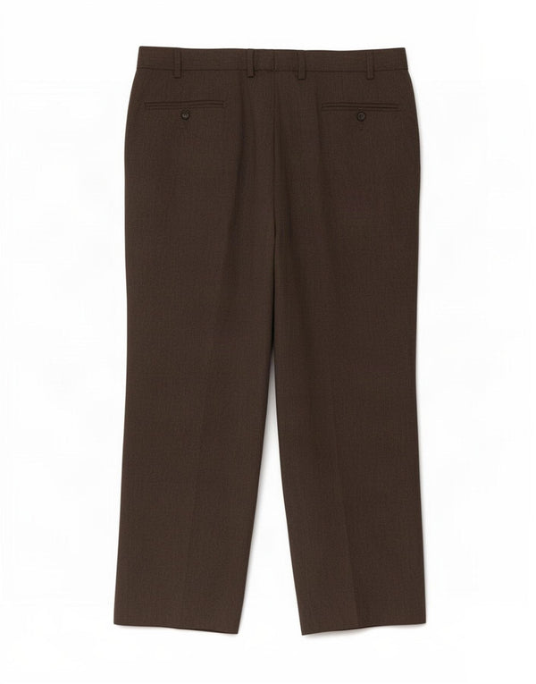 Pantaloni da abito con pegging da uomo Marks & Spencer W38 L29 poliestere grigio