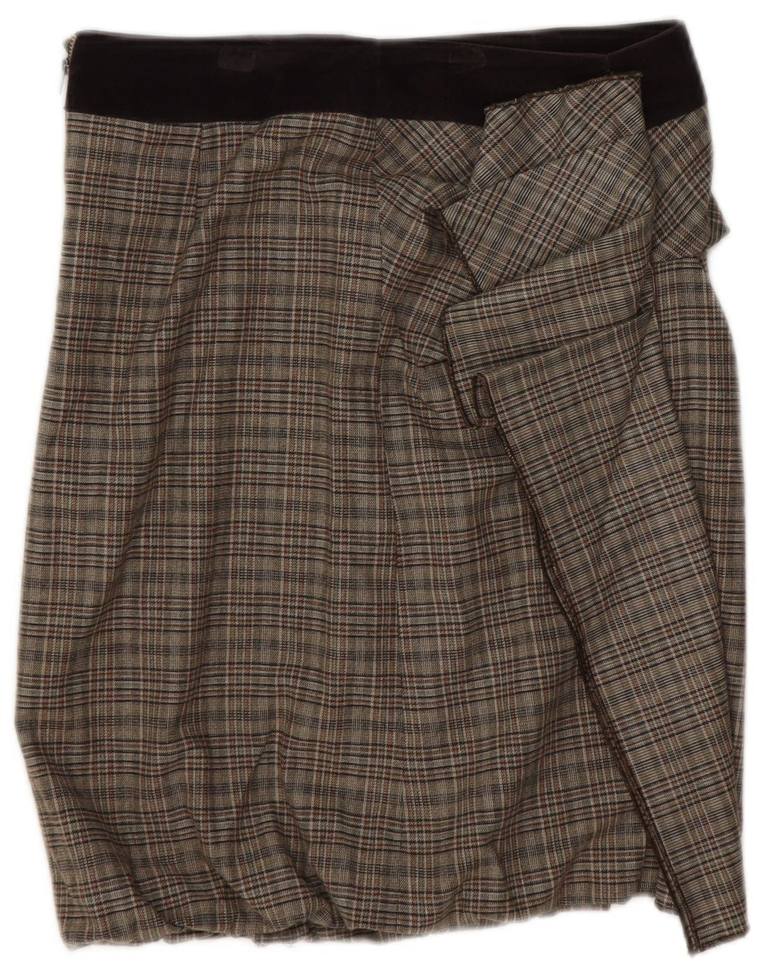 Minigonna da donna Max & Co. UK 8 piccola W28 a quadri marroni
