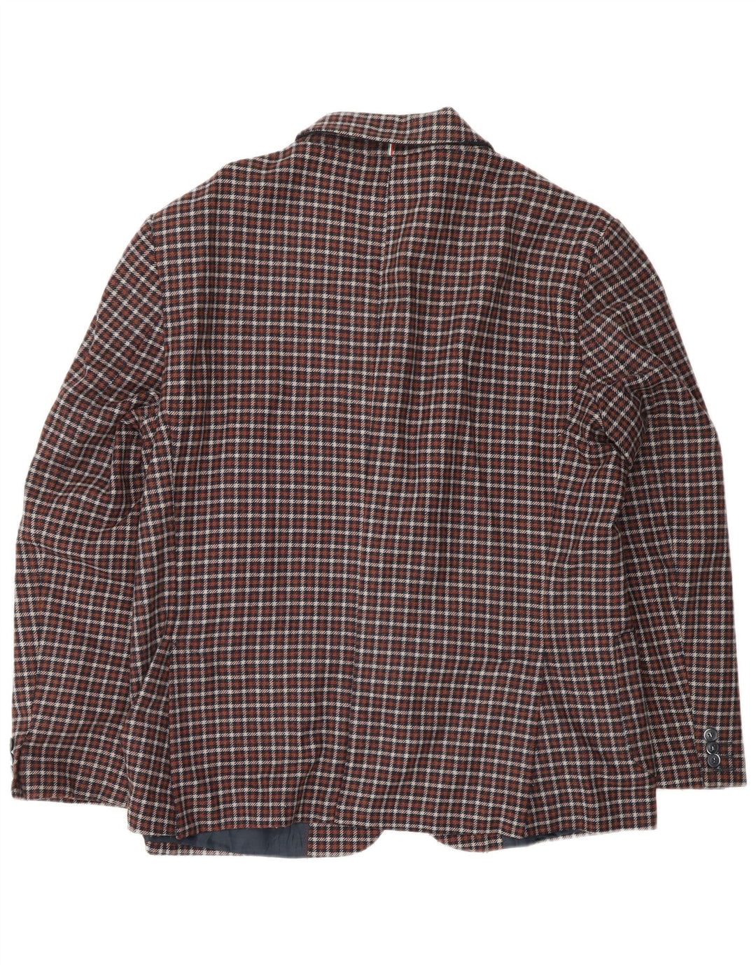 Exibit Giacca blazer da uomo a 2 bottoni UK 40 Large Brown Check