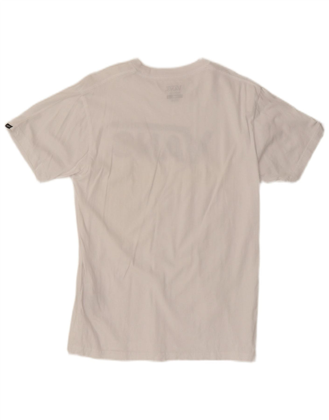 VANS Mens Classic Fit Graphic T-Shirt Top Small White Cotton