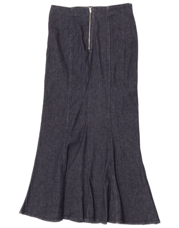 Gonna a sirena in denim da donna Zara piccola W26 in cotone blu navy
