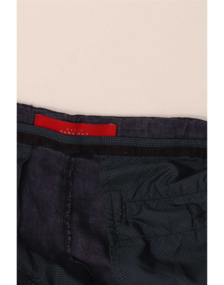 Pantaloncini chino da uomo Zara W36 grandi blu navy