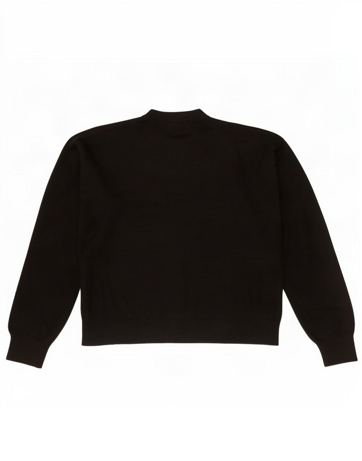 Maglione cardigan da donna Marks & Spencer UK 14 poliestere nero medio