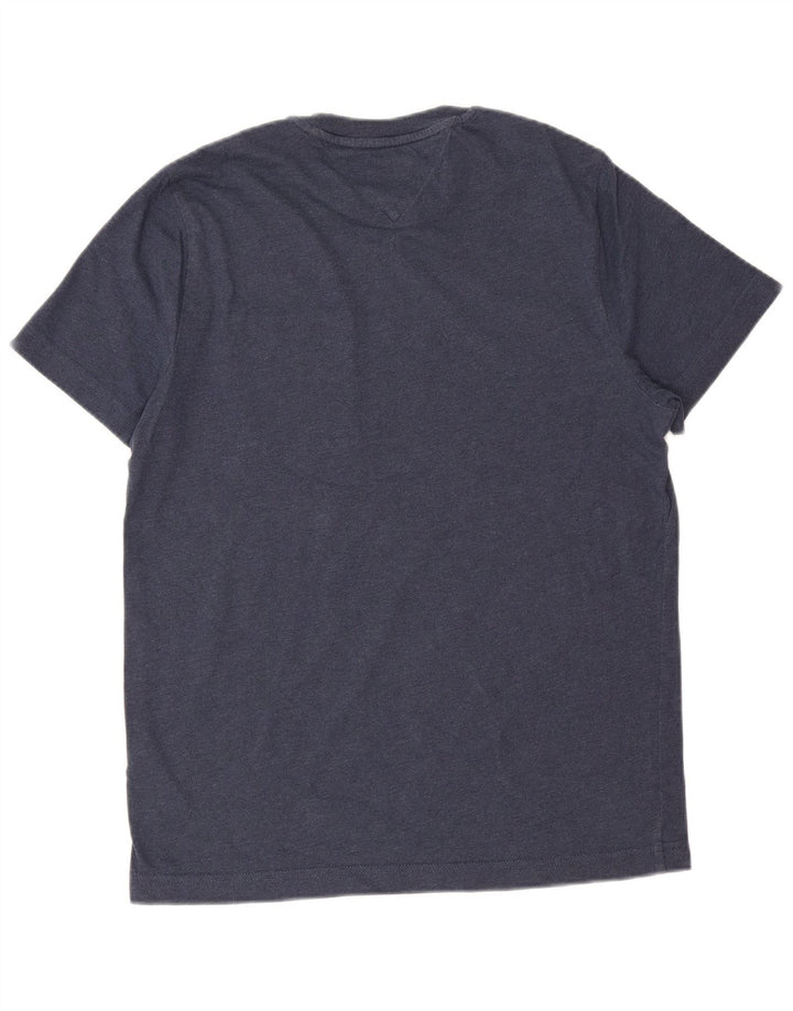 T-shirt da uomo Tommy Hilfiger Top in cotone blu navy medio
