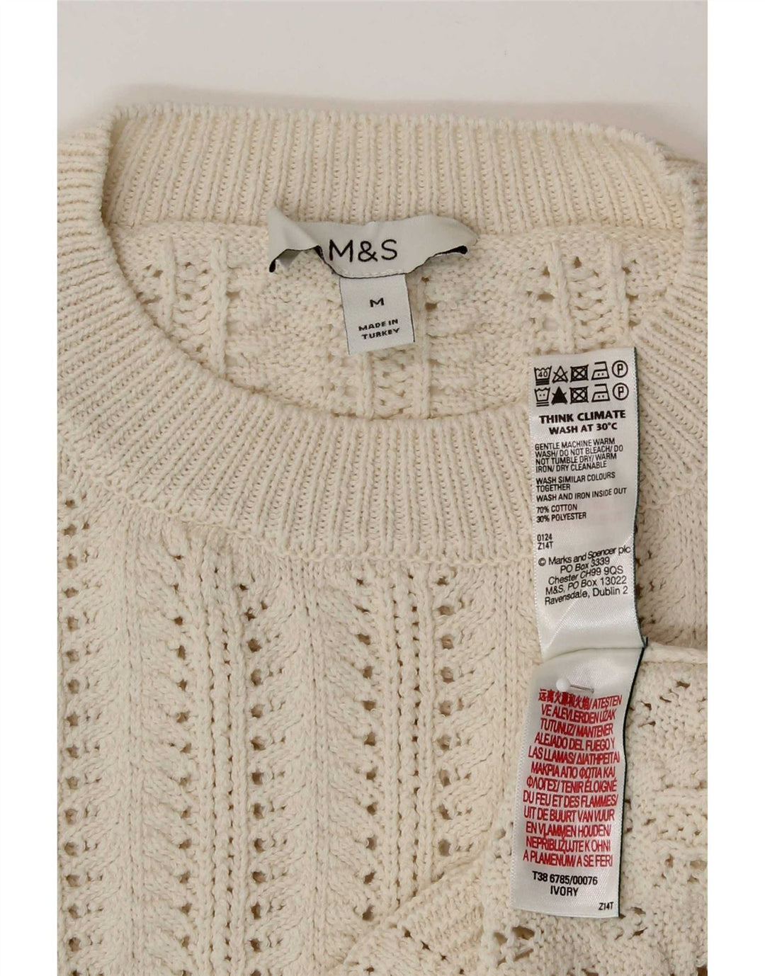 Maglione maglione girocollo da donna Marks & Spencer See Through UK 14 Medium Be