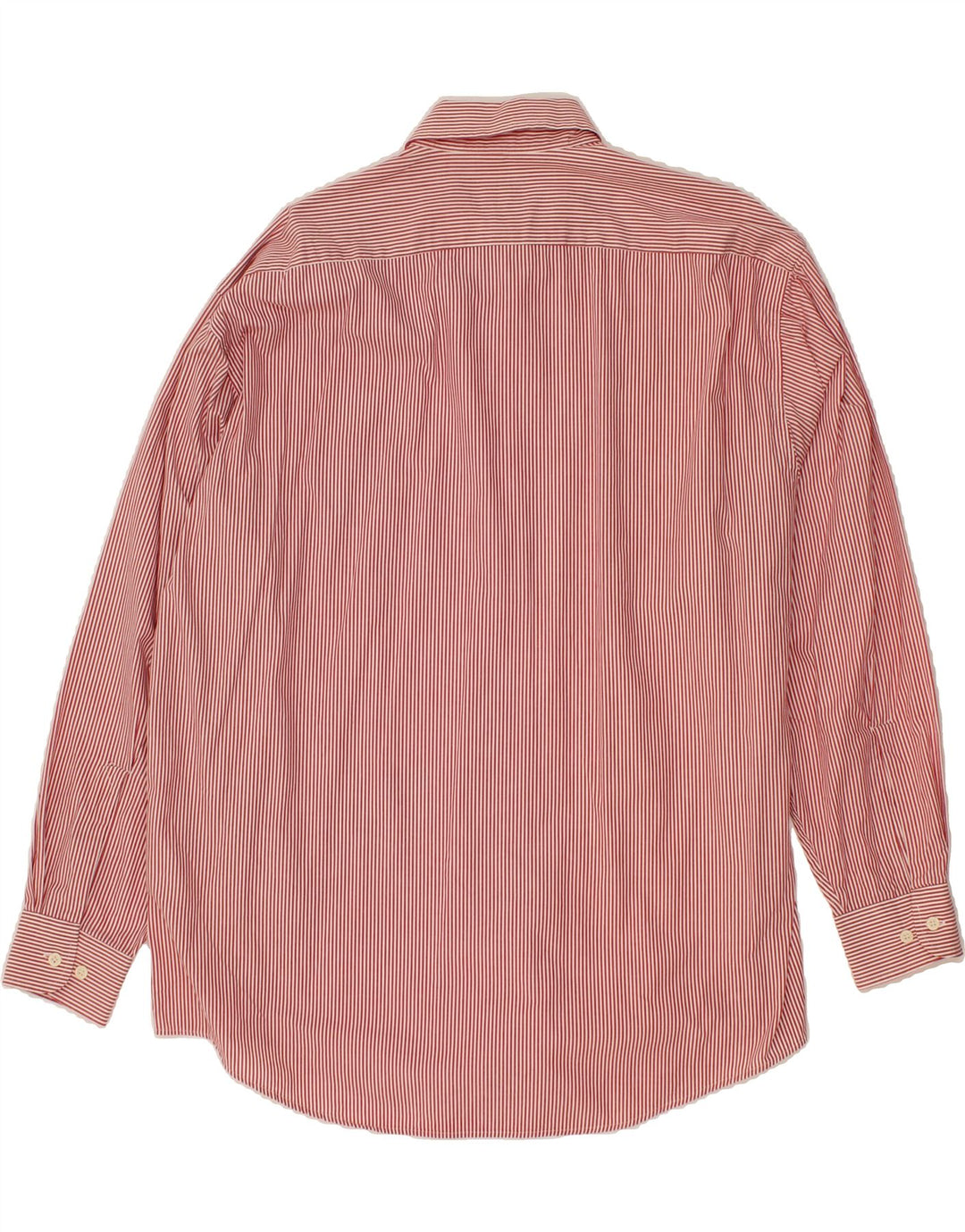 VINTAGE Mens Shirt Size 44 XL Red Pinstripe Cotton Vintage Vintage and Second-Hand Vintage from Messina Hembry 