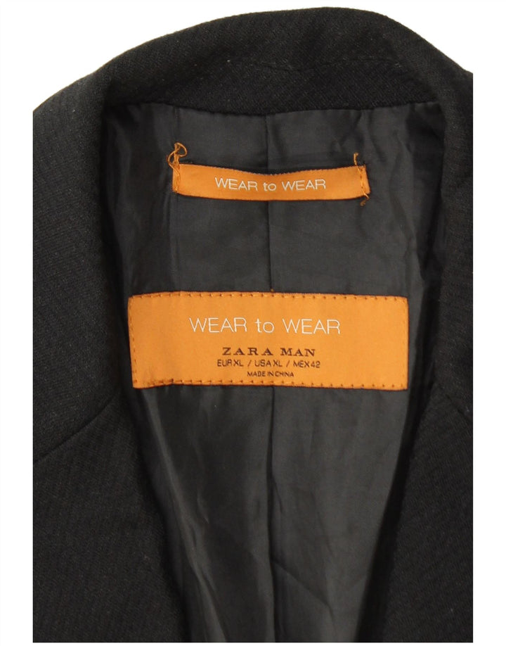 Giacca blazer da uomo a 2 bottoni Zara UK 42 XL nera