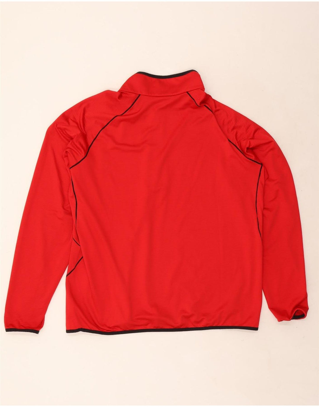 Maglione in pile da uomo Columbia con zip e collo 2XL Poliestere a righe rosse