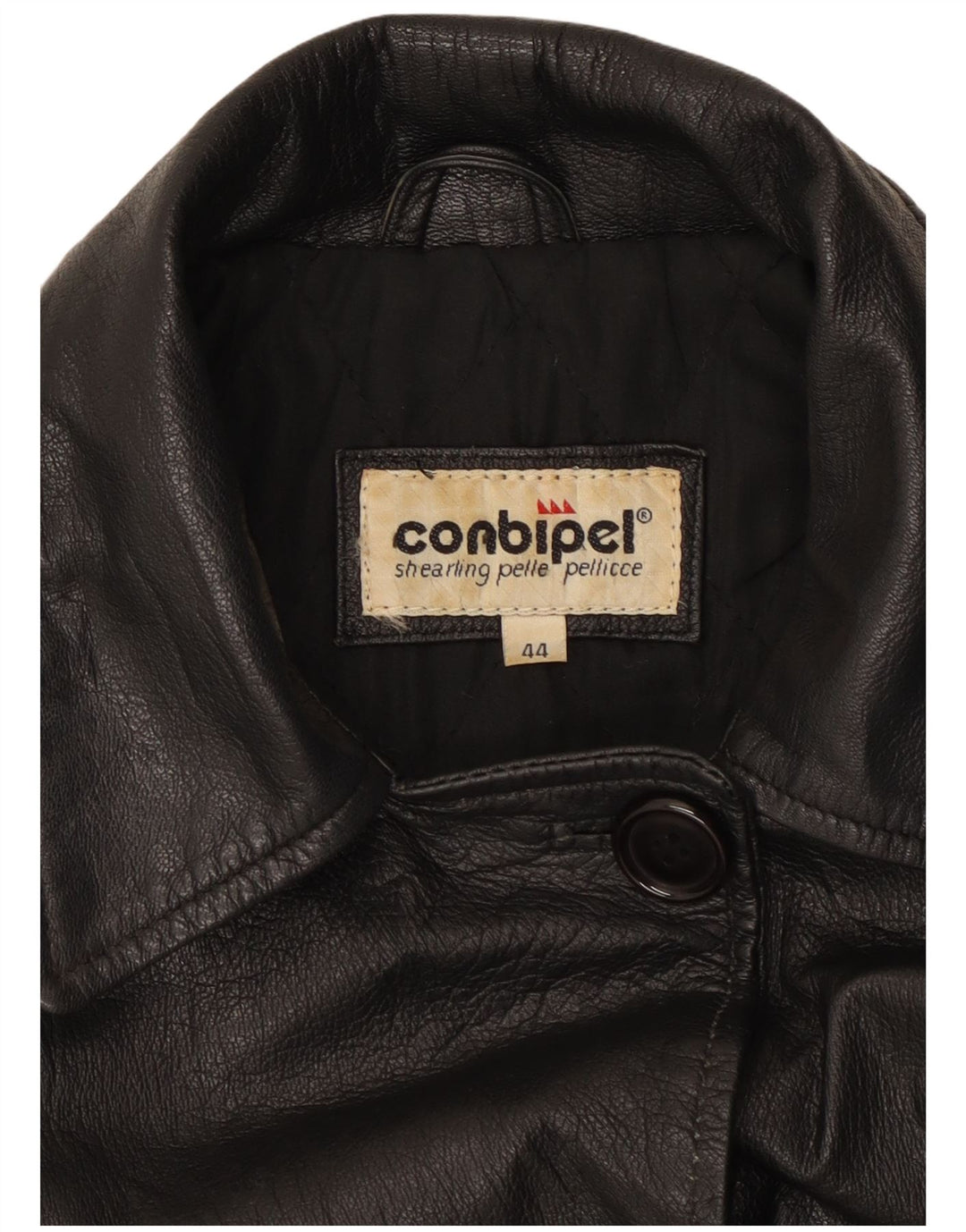 Giacca In Pelle Oversize Donna Conbipel IT 44 Media Pelle Nera