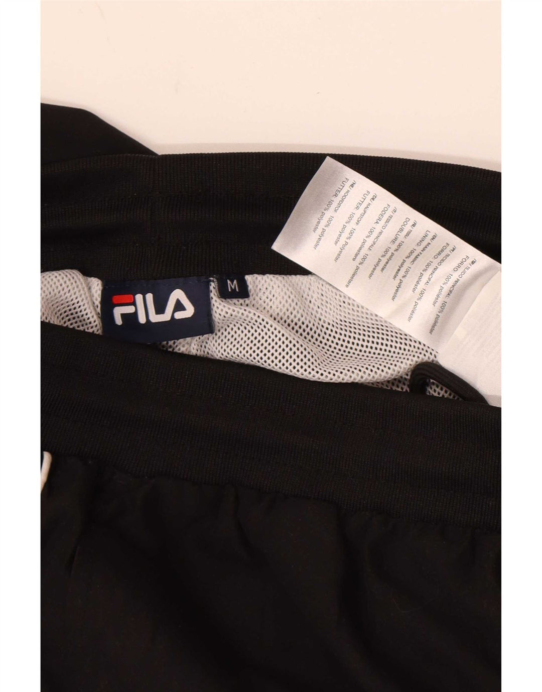 Pantaloni da tuta da uomo Fila Joggers medio poliestere nero