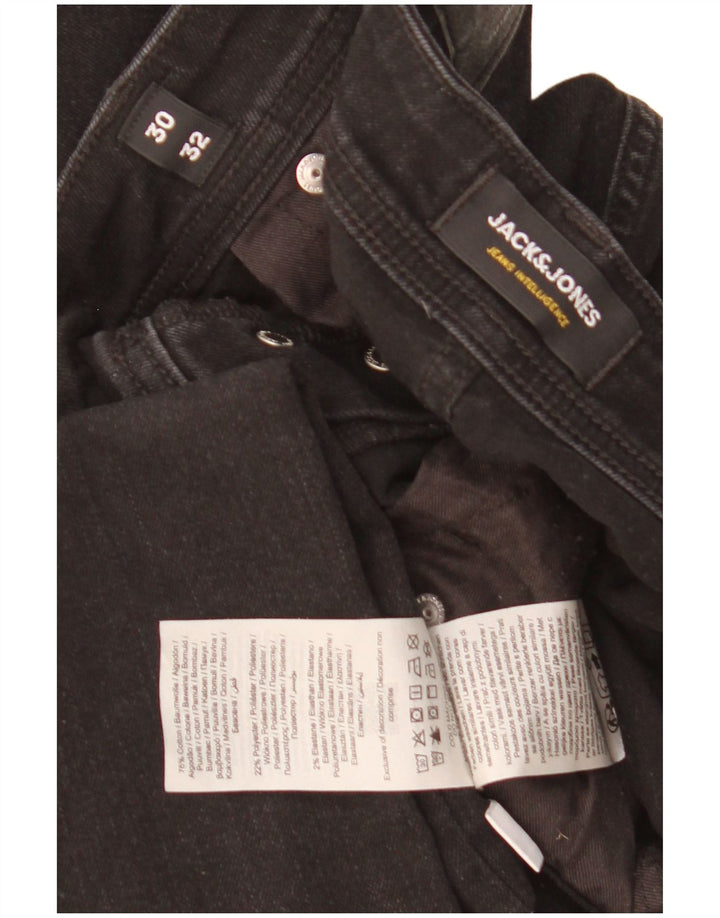 Jeans slim da uomo Jack & Jones W30 L32 cotone nero