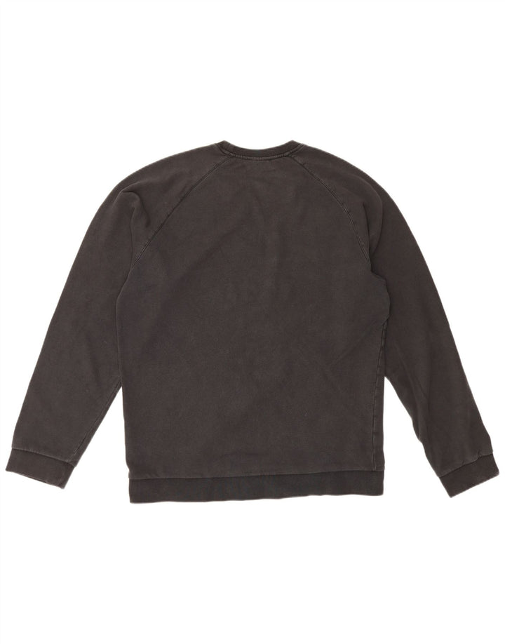 Felpa grafica da uomo Adidas Maglione grande cotone nero