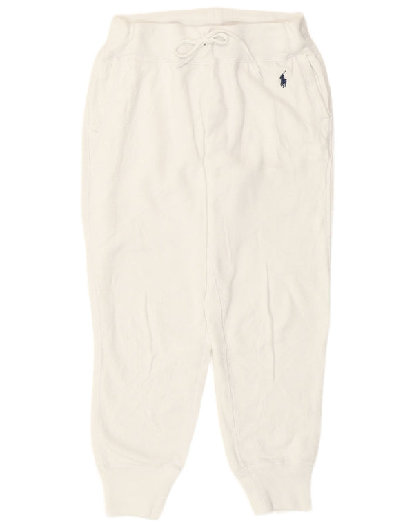 Pantaloni da tuta da donna Polo Ralph Lauren Joggers UK 4 XS Cotone bianco