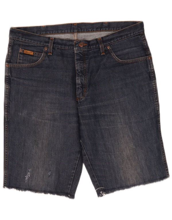 Pantaloncini di jeans da uomo Wrangler W36 grandi blu