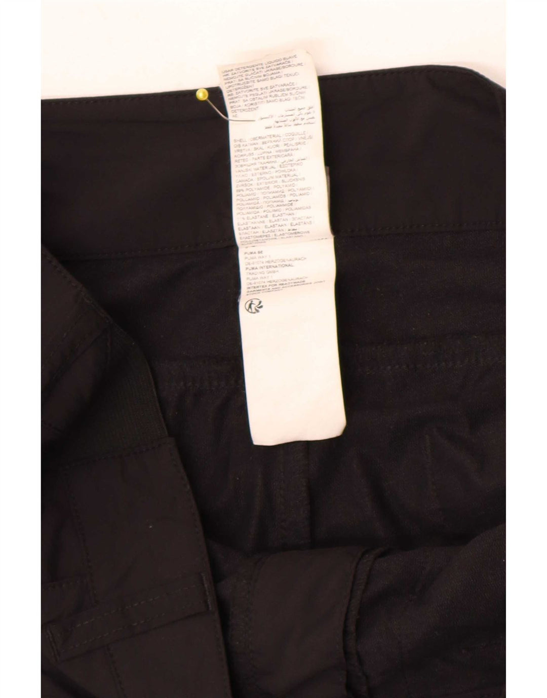 Pantaloni cargo dritti Puma da uomo Ferrari W34 L32 neri in poliammide