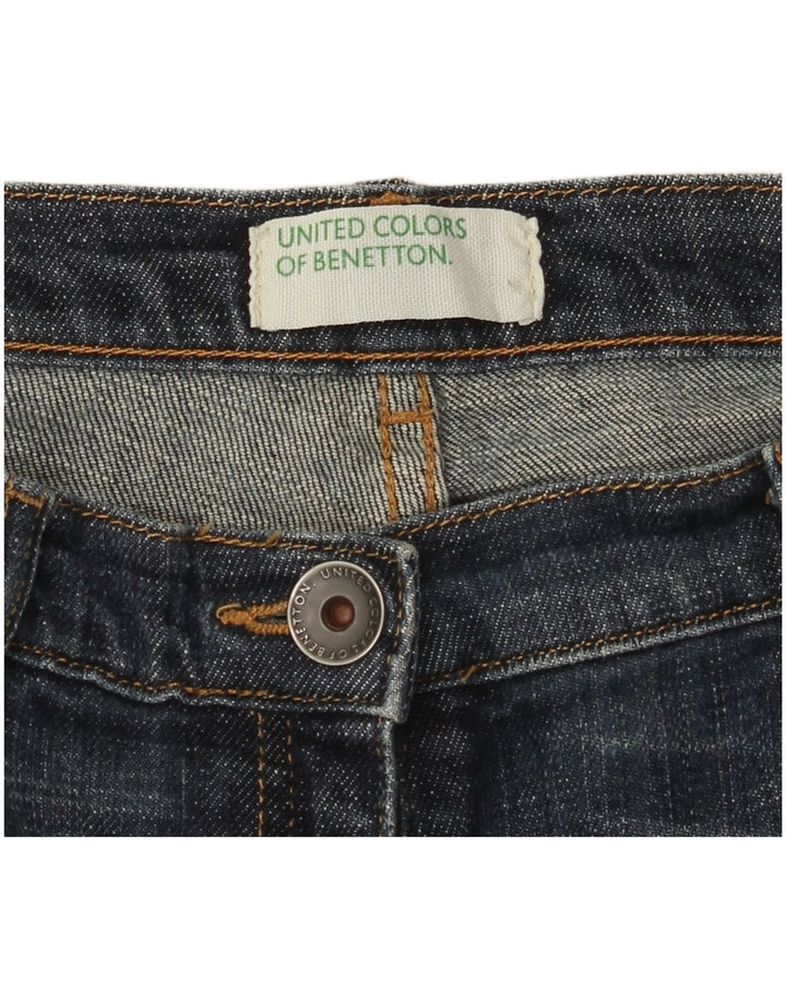 Jeans Capri da donna BENETTON W28 L21 Blu