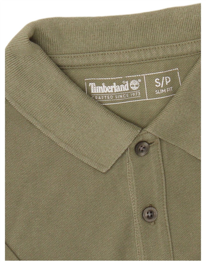 Polo Timberland da uomo slim fit piccola color kaki