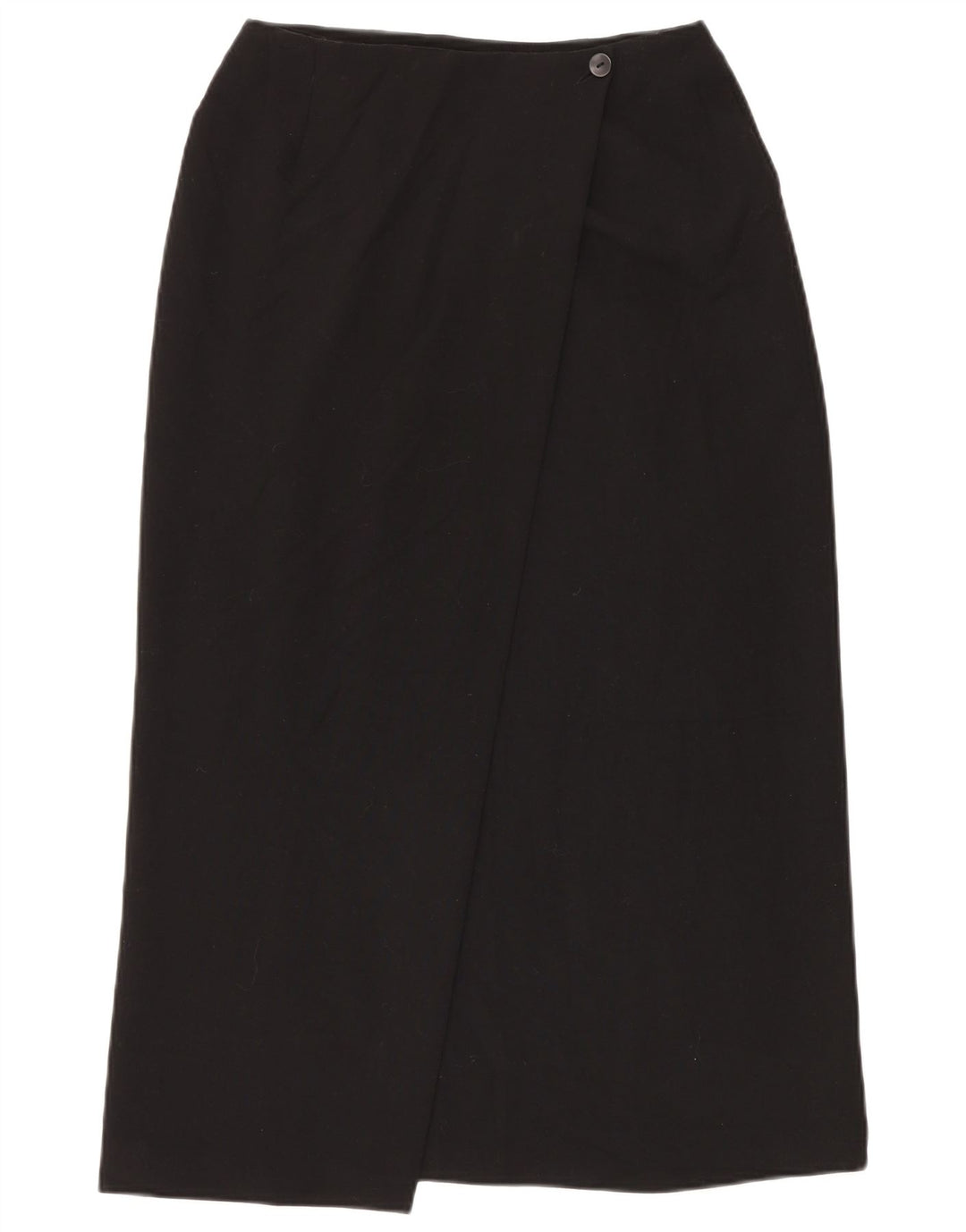Gonna a portafoglio da donna Marks & Spencer UK 12 media W28 poliestere nero