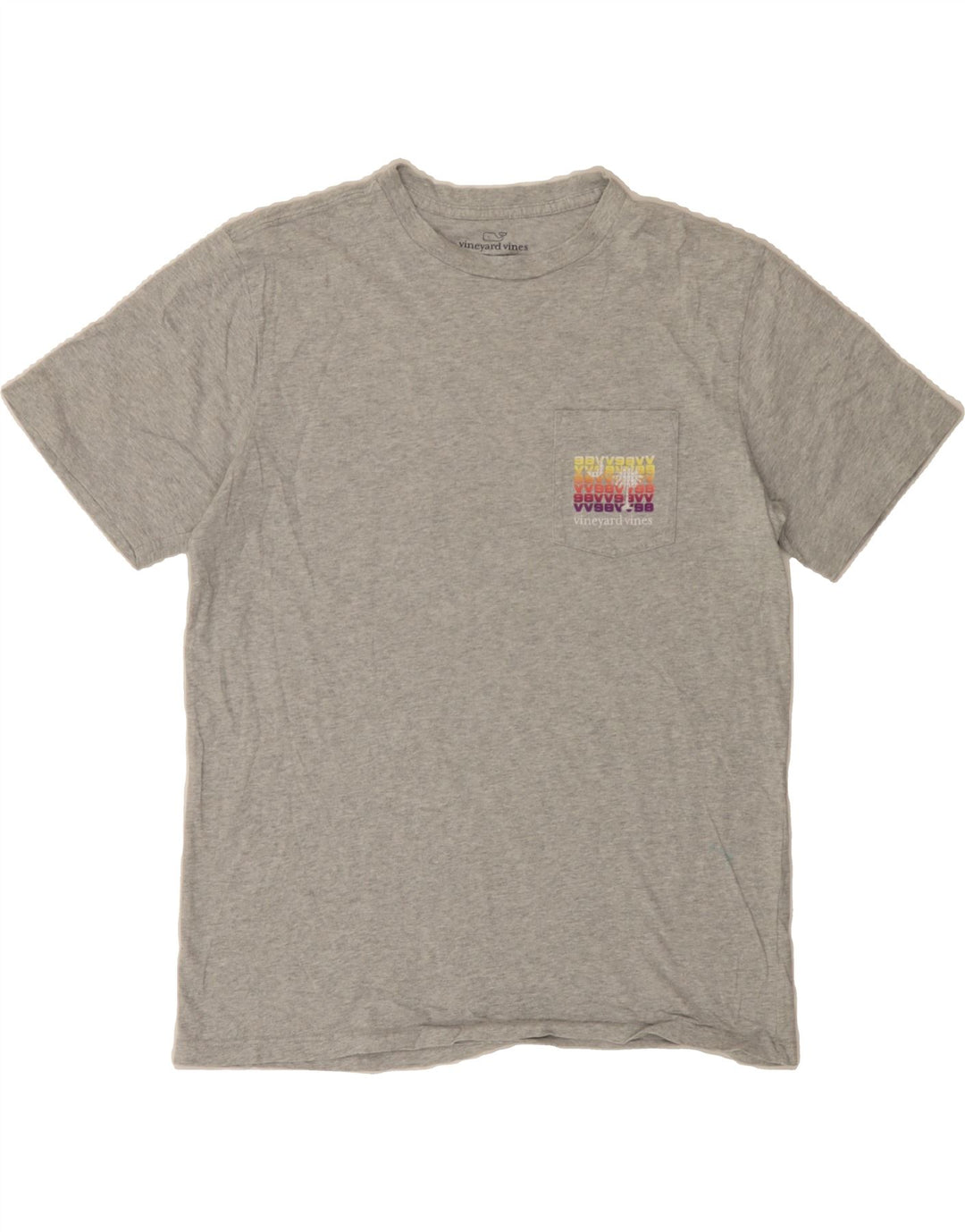 VINEYARD VINES Mens Graphic T-Shirt Top Small Grey Cotton Vintage Vineyard Vines and Second-Hand Vineyard Vines from Messina Hembry 