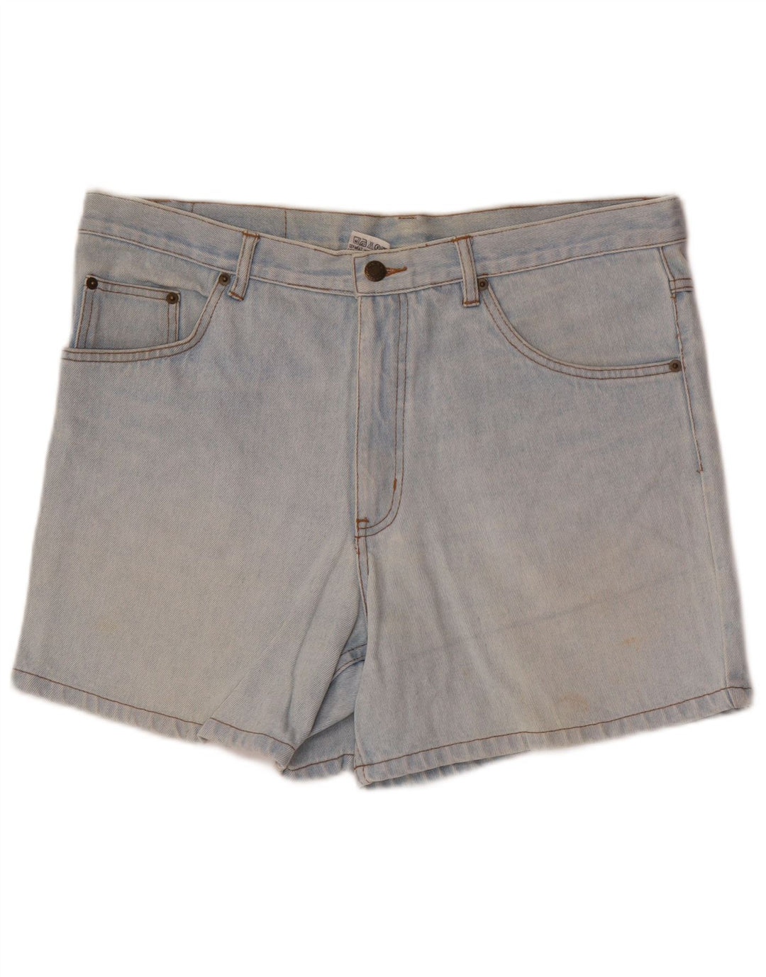 Pantaloncini di jeans vintage da uomo IT 54 2XL W38 Cotone blu