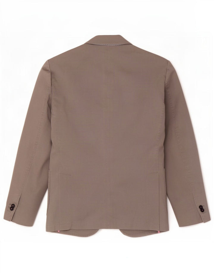 Henry Cottons Giacca blazer a 2 bottoni da uomo IT 46 Small Grigio Cotone