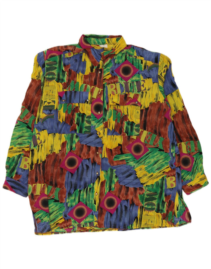Camicetta con grafica da donna Canda EU 48 2XL Patchwork multicolore