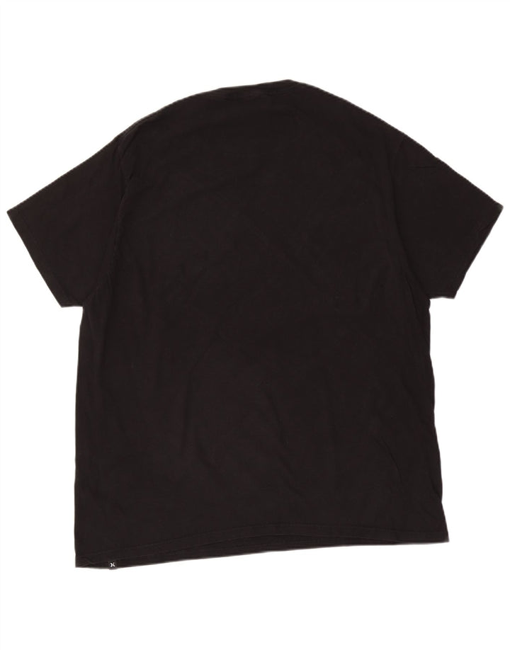 T-shirt grafica da uomo Hurley Top XL in cotone nero